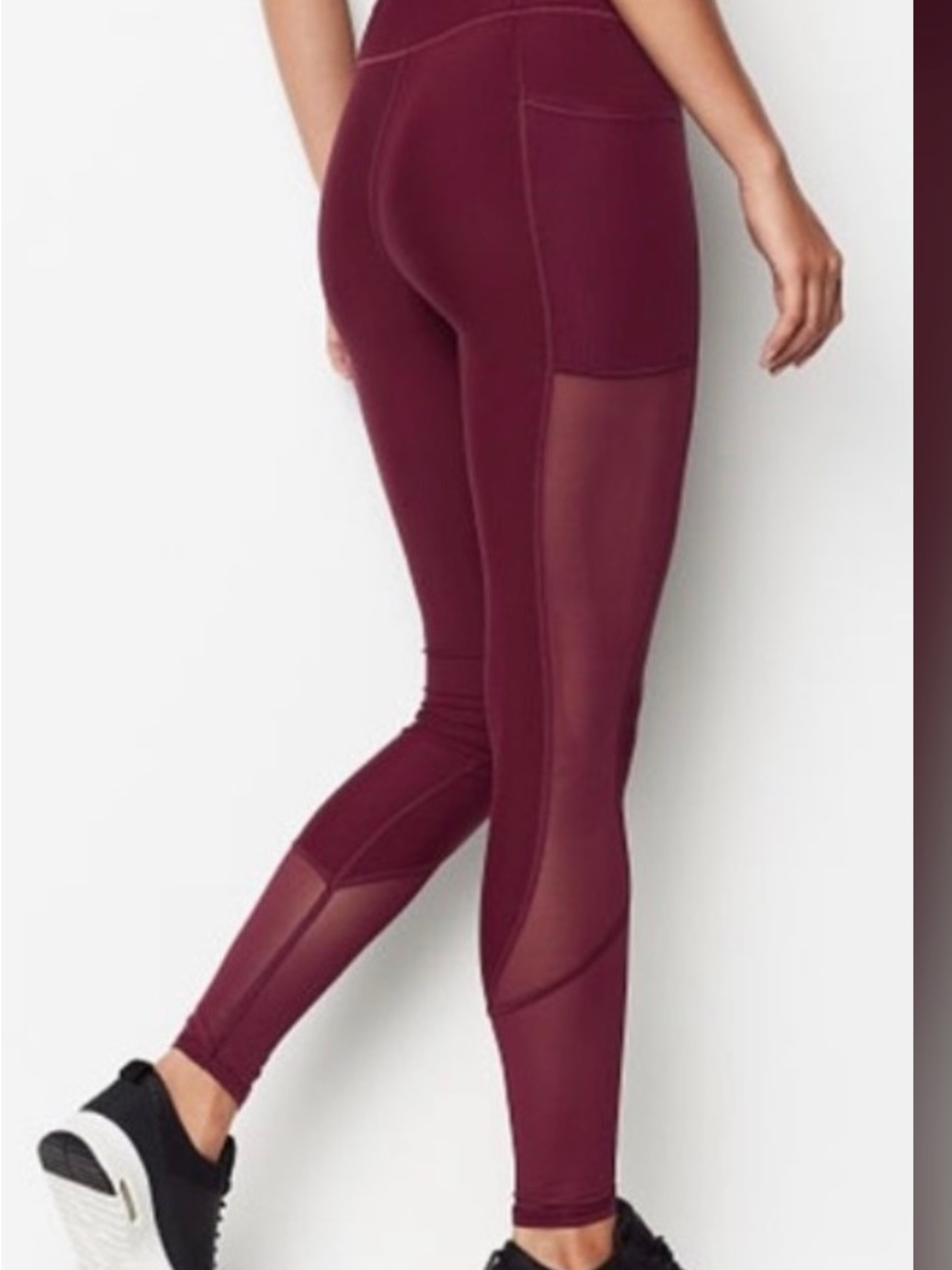 Victoria's Secret Knockout Tight High-Rise Mesh Panel Leggings